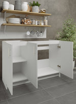 JD Greta Fixed Height Kitchen Sink Unit 1200mm - White Matt (A-)