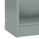 Home Maine Deep Bookcase - Grey | tall grey bookcase