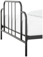 Jacques Double Metal Bed Frame Black | Sturdy Durable Support Base Modern Design