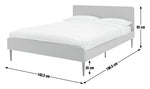 Home Kristopher Double Bed Frame Blue | Sturdy Modern Bedroom Furniture Design