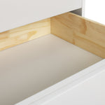 Pimlico 2 Door 2 Drawer Wardrobe - White | Slim wardrobe for small rooms