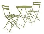 Eve 2 Seater Metal Garden Bistro Set - Green