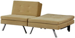 Habitat Duo Fabric 2 Seater Clic Clac Sofa Bed - Camel