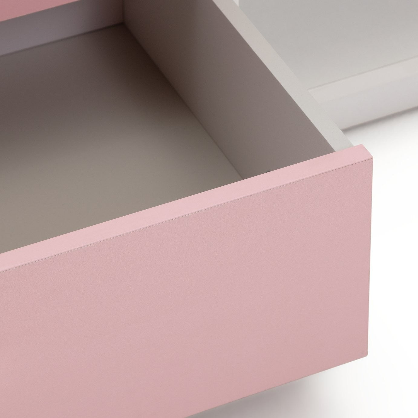 Home Malibu Storage Cabin Bed - Pink & White | Storage bed for girls