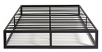 Platform Small Double Metal Bed Frame - Black