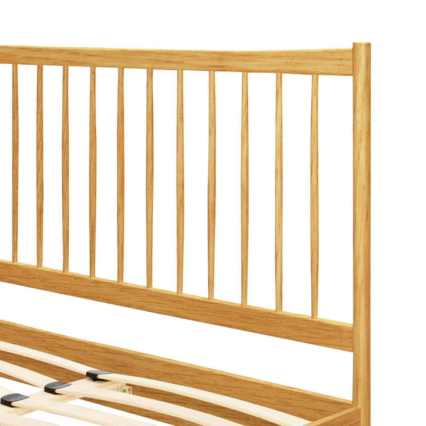 Chiltern Spindle Kingsize Wooden Bed Frame - Oak | Contemporary Interior Design