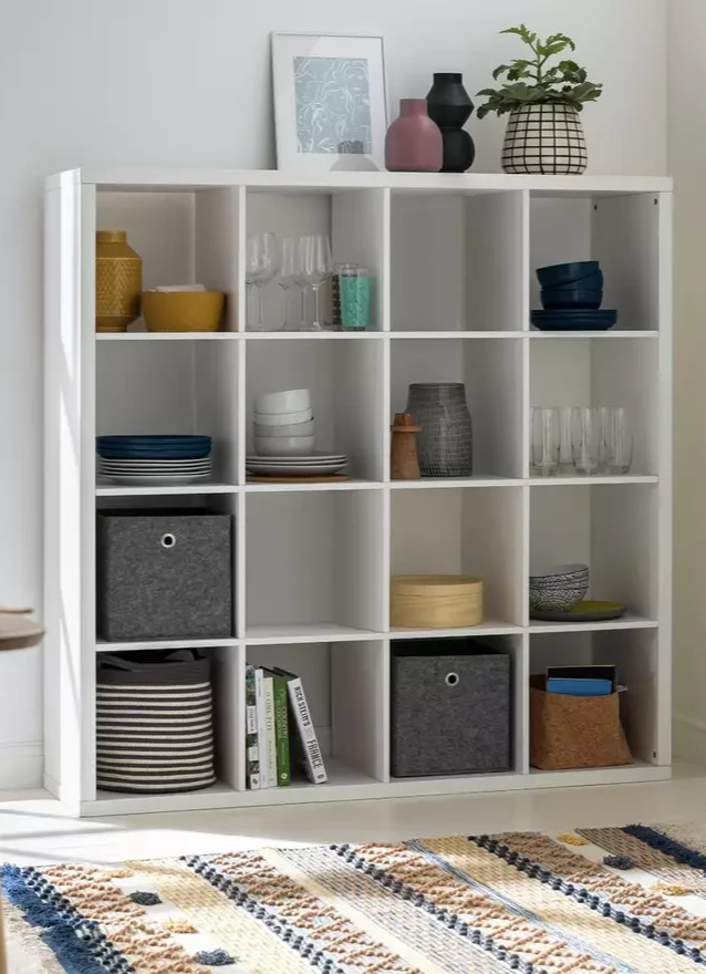 Squares Plus 16 Cube Storage Unit - White (B Grade)