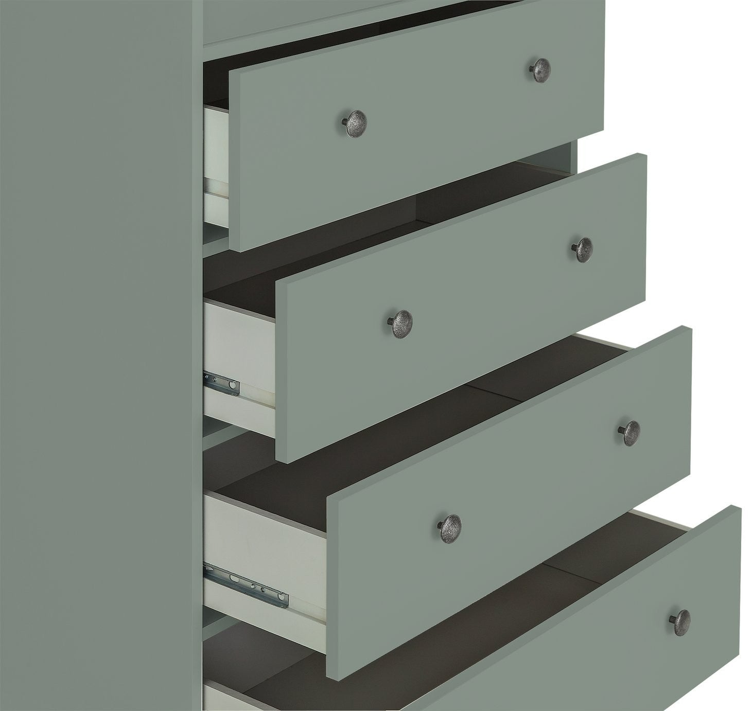 Home Kensington 5 Drawer Chest - Sage Green | Organized Clothing Space
