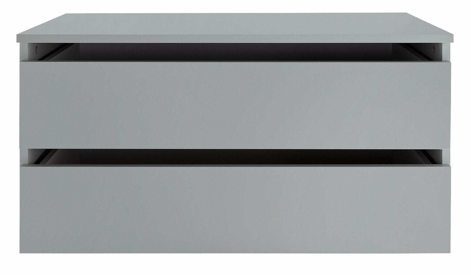 Holsted Large 2 Drawer Internal Chest | Storage Organizer Furniture Dresser