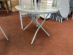 Home Sicily 4 Seater Metal Patio Set Grey | Outdoor Garden Table Chairs ( S )