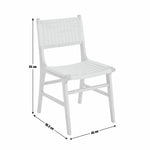Faro Pair of Solid Wood Dining Chairs - Light Wood | Kitchen Counter Seating