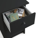 Home Malibu 3 Drawer Office Desk - Black | Study Desk with Storage Home Office