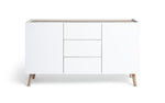 Habitat Skandi 2 Door 3 Drawer Sideboard - White Two Tone