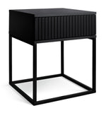 Habitat Digby 1 Drawer Bedside Table - Anthracite ( B Grade 27156 )
