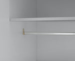 Malibu 3 Door 4 Drawer Mirror Wardrobe - Grey ( B Grade 47161 - 47170 )