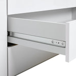 Hallingford 4 Door 3 Drawer Wardrobe- White Gloss | High Shine Furniture