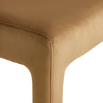 Bastian Velvet Dining Bench - Natural | Soft Upholstered Comfort