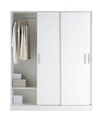 Home Nova 3 Door Sliding Wardrobe - White (B Grade)