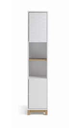 Zander Tallboy White | Tall Storage Cabinet Furniture Unit