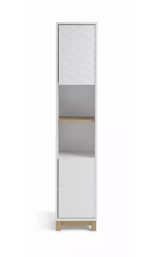 Zander Tallboy White | Tall Storage Cabinet Furniture Unit