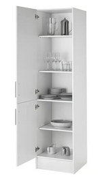 Home Athina 500mm Fitted Kitchen Tall Unit - White ( B Grade )