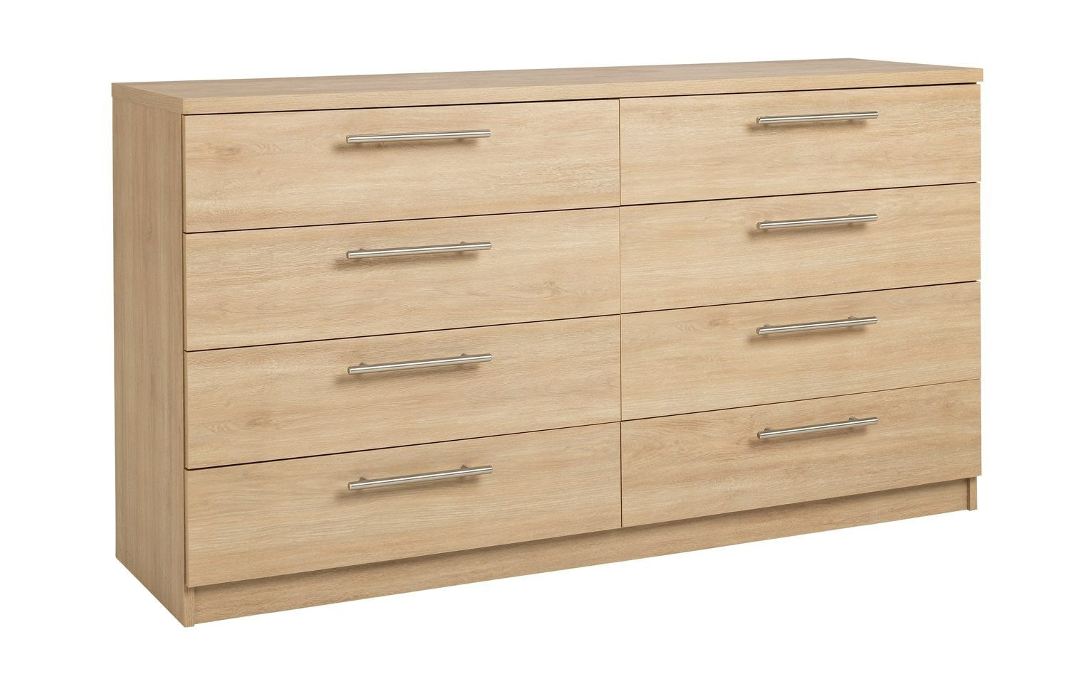 Home Brisbane 8 Drawer Chest - Oak | Smart Clothing Organization