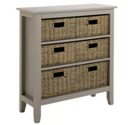 Willow 6 Drawer Unit - Grey