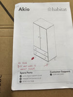 Habitat Akio 2 Door 2 Drawer Wardrobe - Pine ( B Grade )