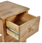 Julian Bowen Coxmoor 1 Drawer Bedside Table Oak | Bedroom Storage Nightstand