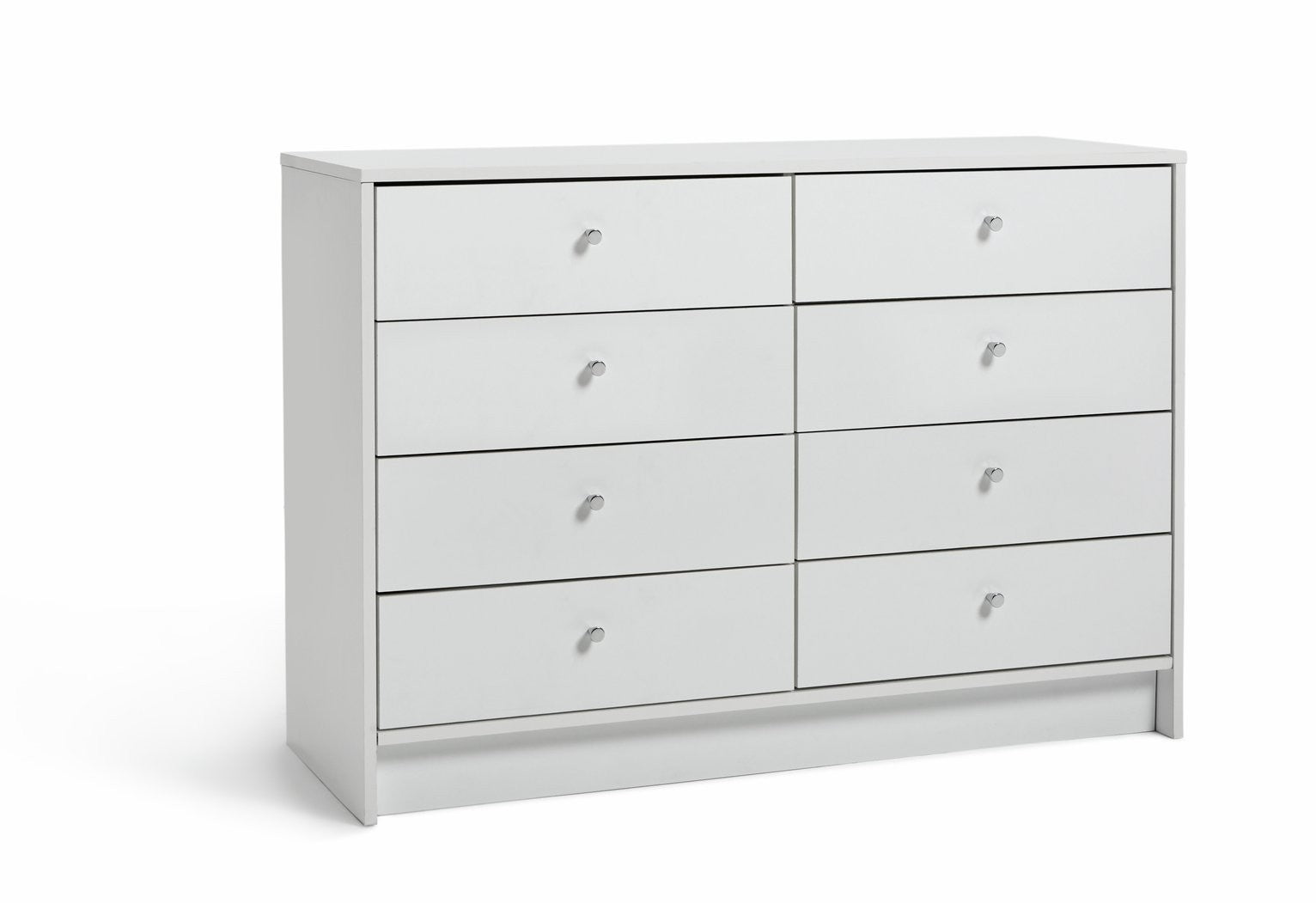 Home Malibu 8 Drawer Chest - White | White clothes storage unit