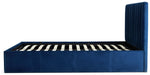 Pandora Double End Lift Ottoman Bed - Navy