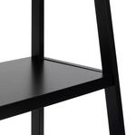 Home 4 Tier Bathroom Storage Shelving Unit Black | Freestanding Organiser Rack