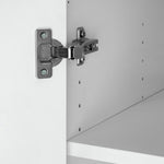 Munich Panelled Corner 1 Door Wardrobe - White | Space Saving Design