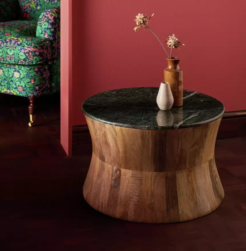 Morris & Co Marble Coffee Table Natural | Modern Living Room Coffee Table