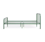 Home Charlie Small Double Bed Frame Sage Green | Metal Bedroom Furniture