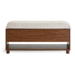 Saffield Shoe Storage Bench - Walnut | Footwear Organization Solution