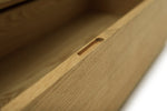 Block 1 Drawer Oak Sideboard - Natural | Block Collection Wooden Cabinet