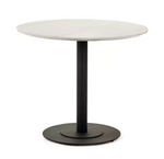 Julian Bowen Luca 2 Seater Round Dining Table Black | Small Kitchen Dining Table