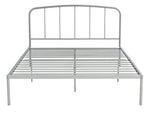 Freja Double Metal Bed Frame - Silver | Bedroom Furniture for Teen or Guest Room