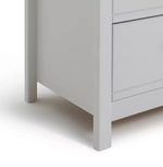 Home Brooklyn 4 Drawer Chest White | Bedroom Storage Furniture Unit