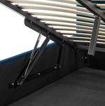 Luca Double End Lift Ottoman Bed - Navy