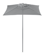 Home Sicily 6 Seater Metal Patio Set - Grey | Outdoor Garden Furniture Dining