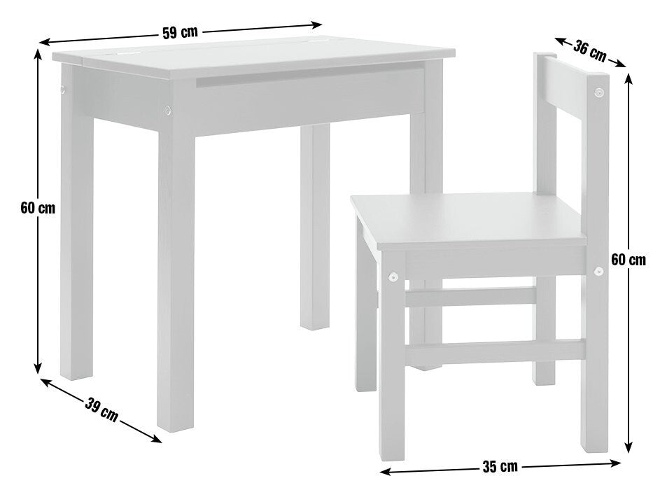 Kids Scandinavia Desk & Chair - Ink Blue