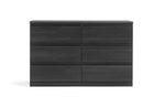 Jenson 6 Drawer Chest - Black Oak Effect (B GRADE 1028)