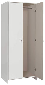 Seville 2 Door Wardrobe - White ( B Grade 35478 - 35479 )