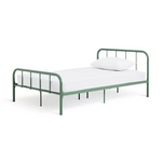 Home Charlie Small Double Bed Frame Sage Green | Metal Bedroom Furniture