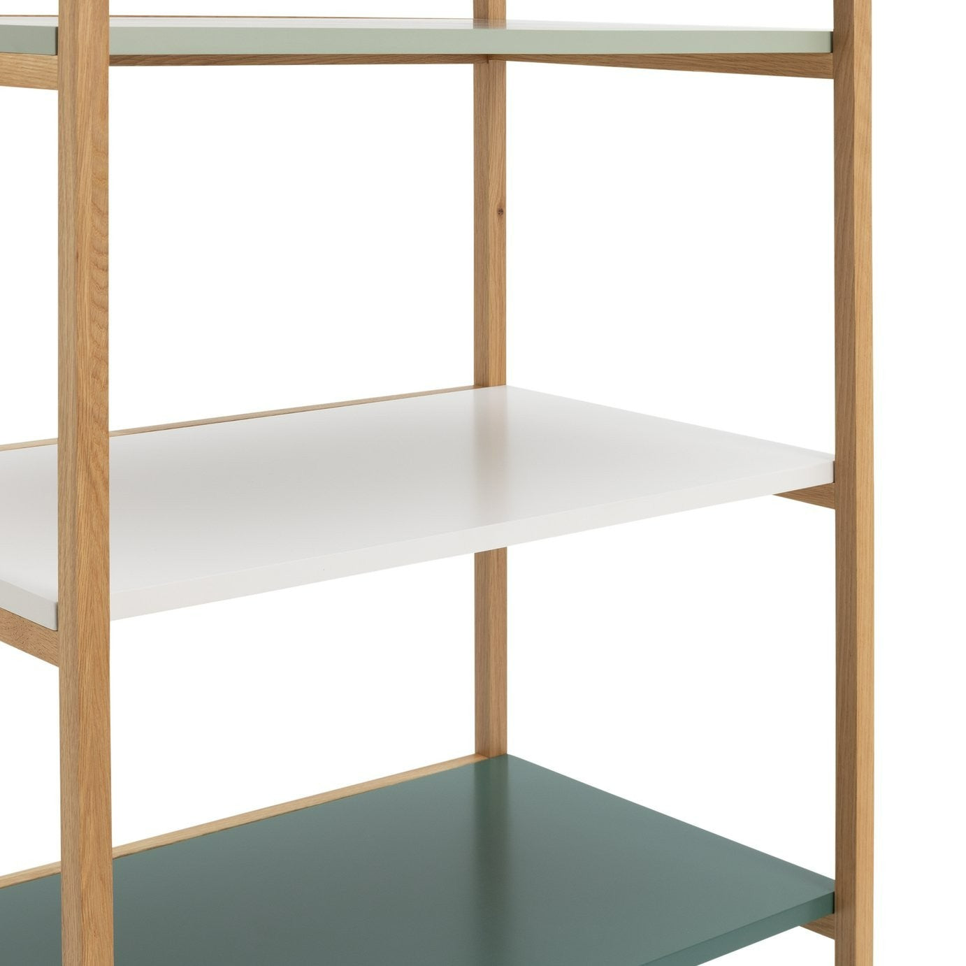 Jive Tall Shelving Unit - Green | Stylish Display Feature