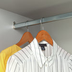 Holsted Mirrored 180cm Sliding Wardrobe - White | Closet Interior Style Storage