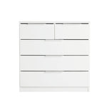 Hallingford 3+2 Drawer Chest -White Gloss