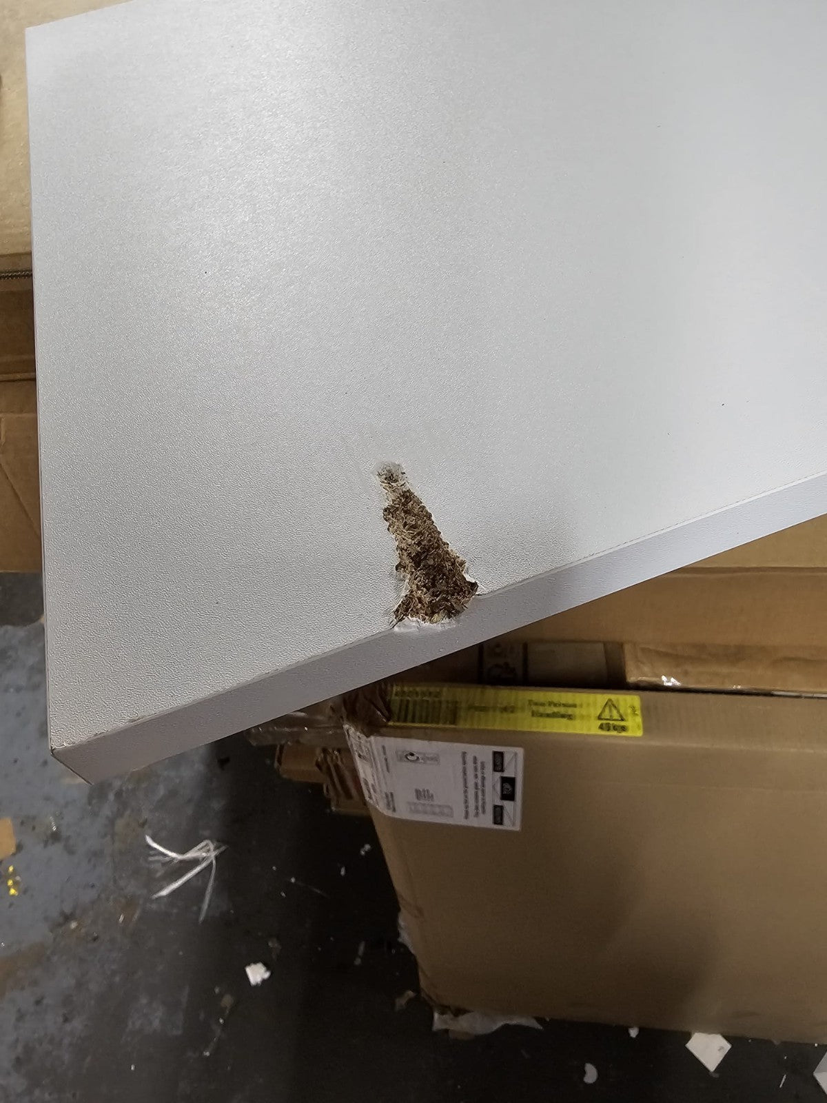 Ladder Office Desk - White ( B Grade )